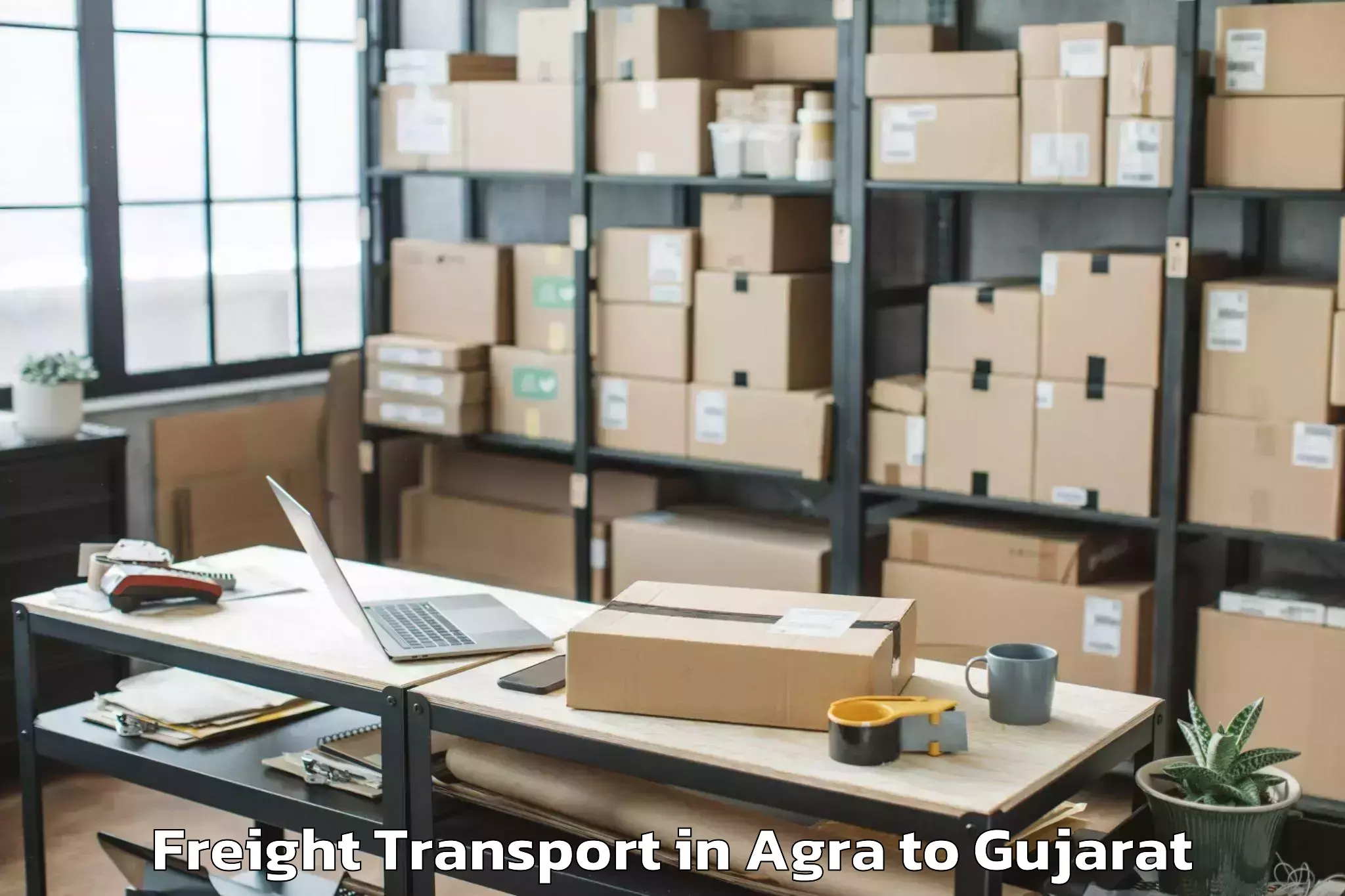 Reliable Agra to Abrama Freight Transport